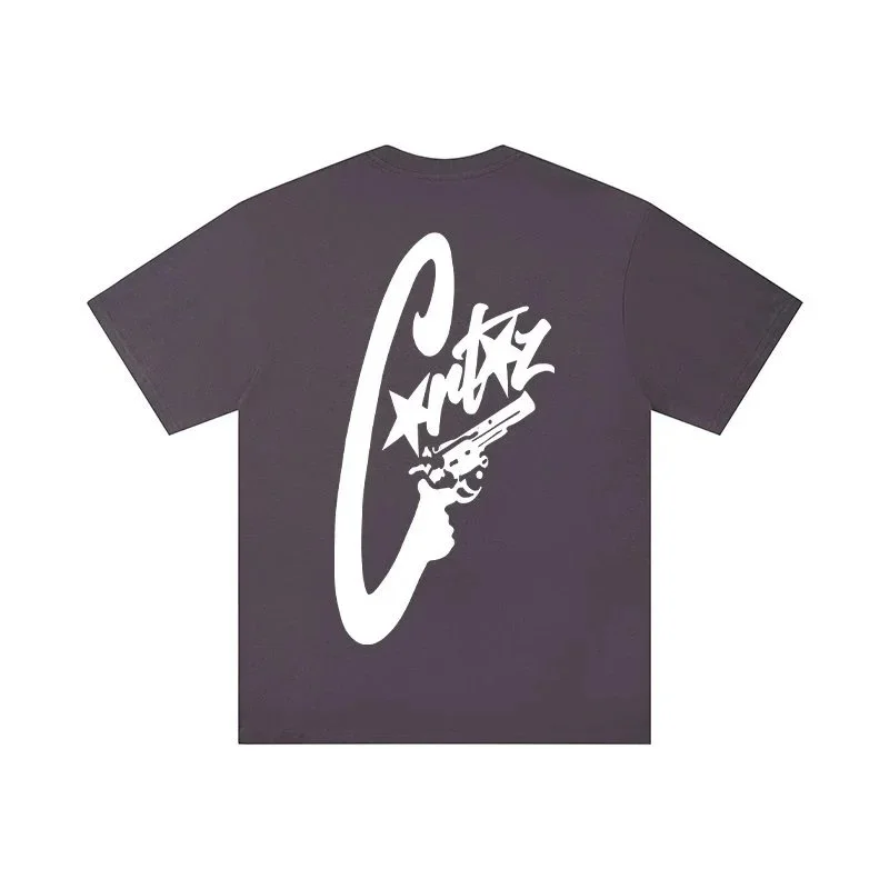 Corteiz Corteiz RTW T-Shirt Gun Print Dark Purple Purple - 1