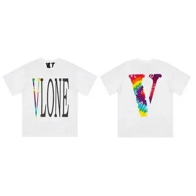 VLONE VLONE Rainbow V T-Shirt White White - 1