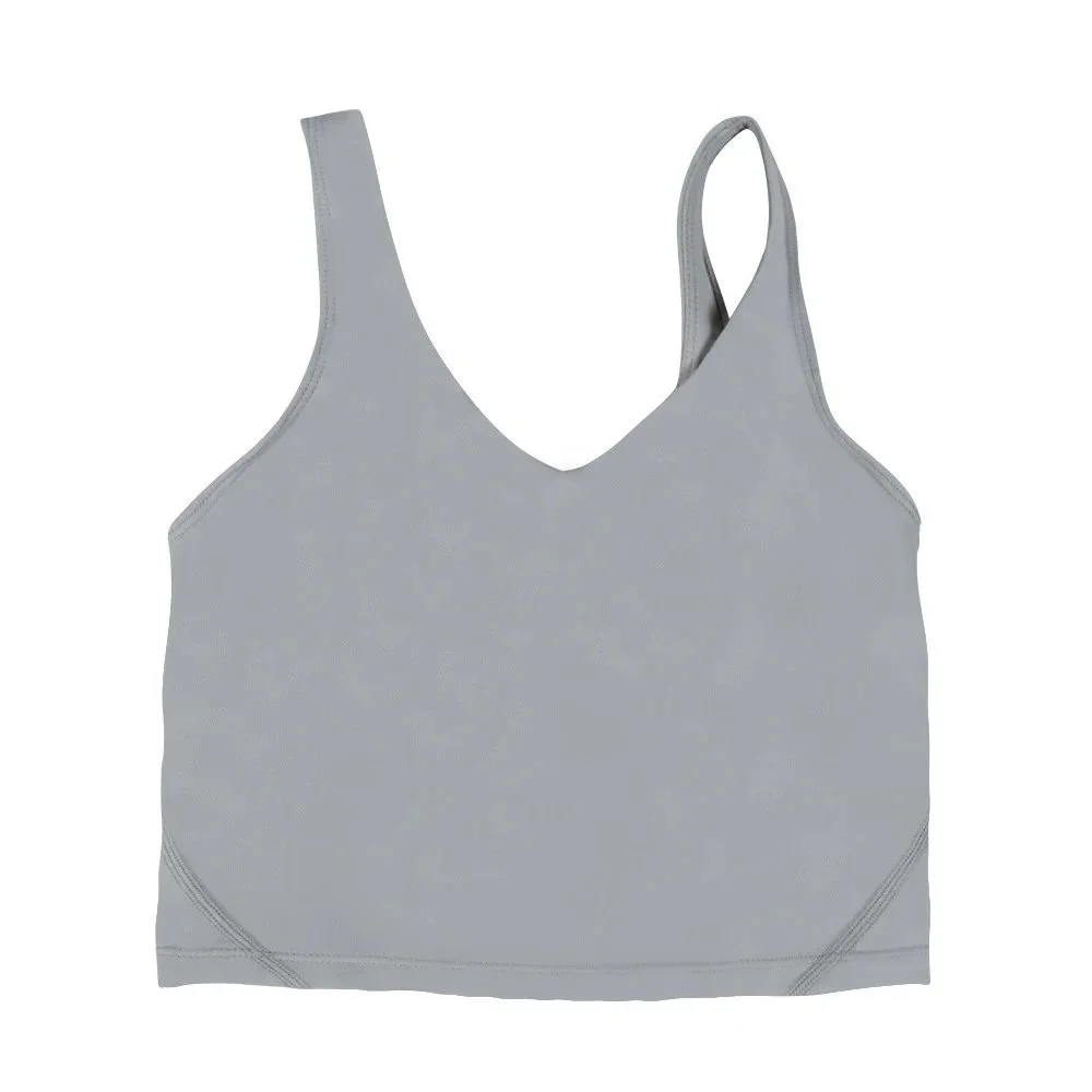 Other Mid Grey U-Back Tank Top Grey - 1