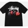 Stussy Stussy Black Four-Flower T-Shirt Black - 1