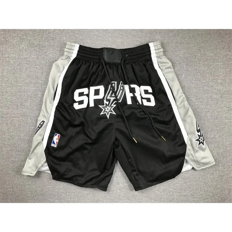 Other San Antonio Spurs Basketball Shorts Black/Grey Black - 1