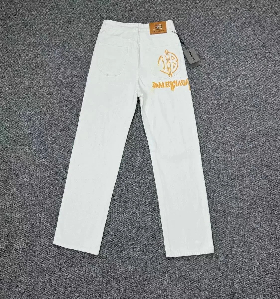 Balenciaga Balenciaga White Logo Trousers White