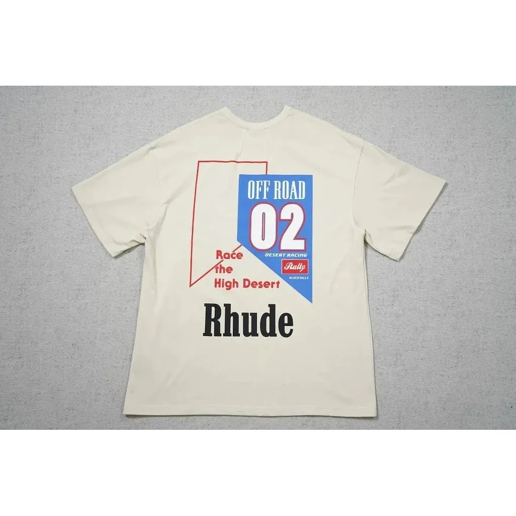 Rhude Rhude Off Road 02 Beige T-Shirt Beige - 1