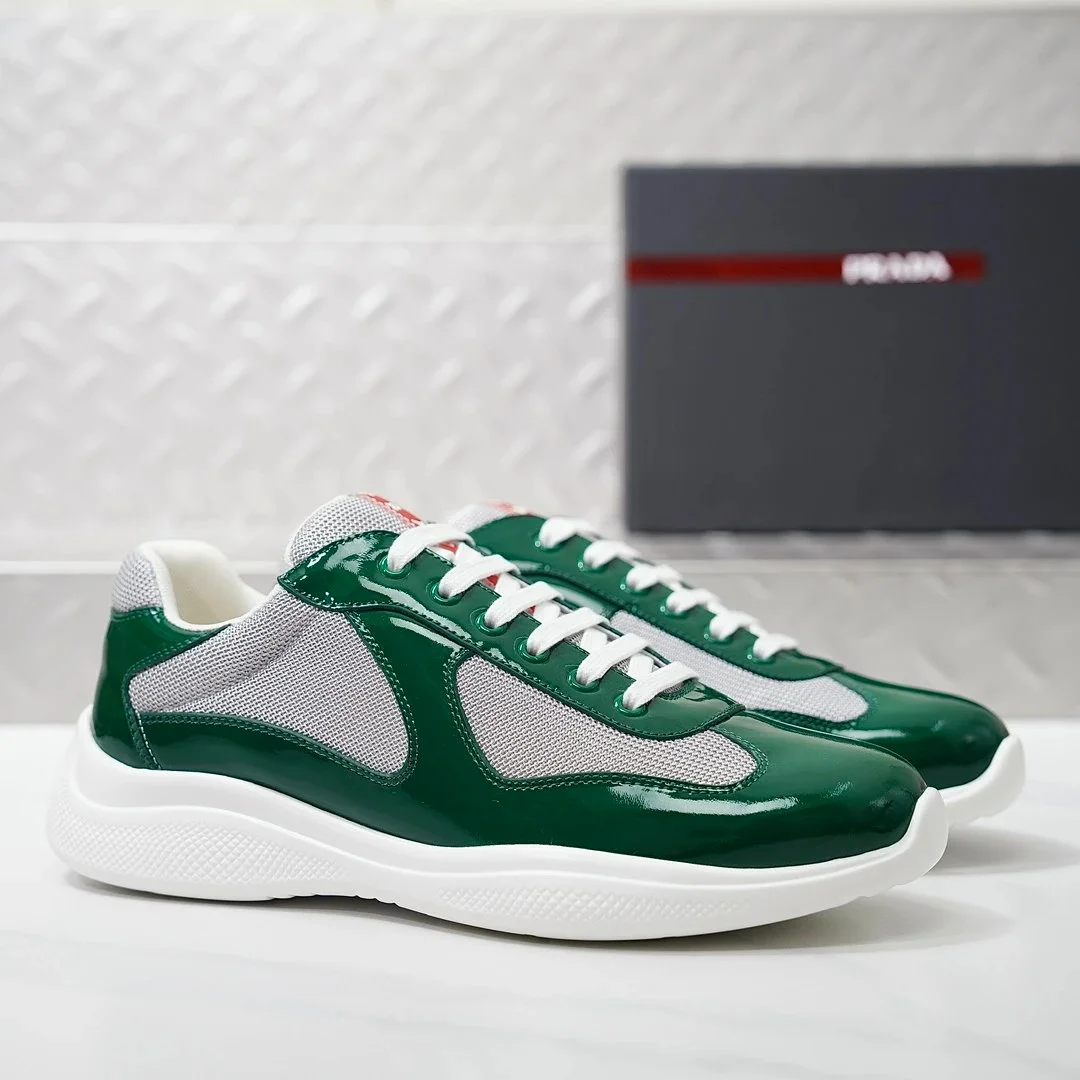 Prada Prada Sole Runner Green/White Sneakers Green