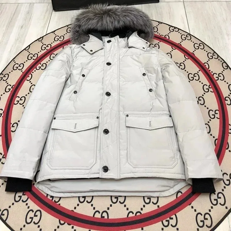Other 20 Light Gray Puffer Jacket Grey - 1