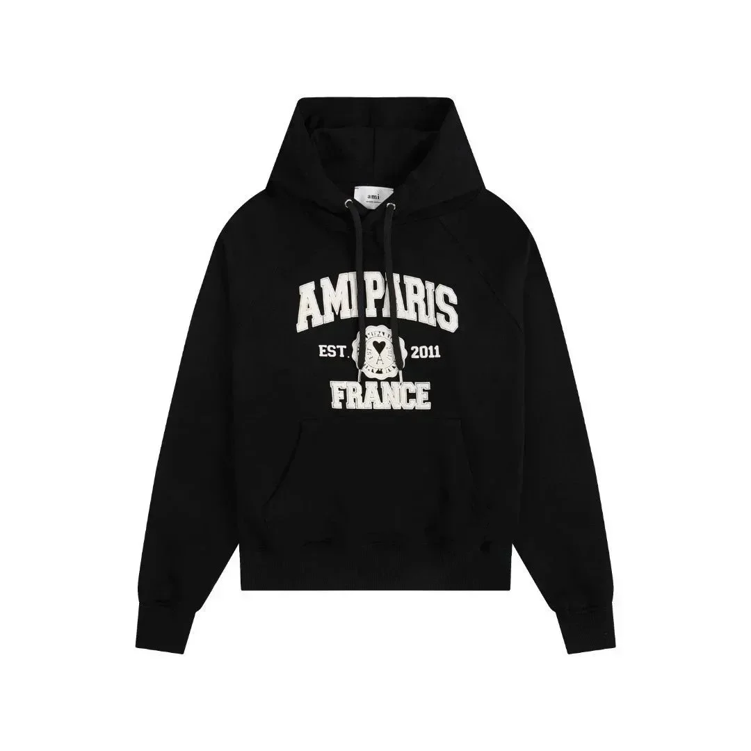 Ami Paris Ami Paris Black 'AMPARIS FRANCE' Hoodie Black - 1