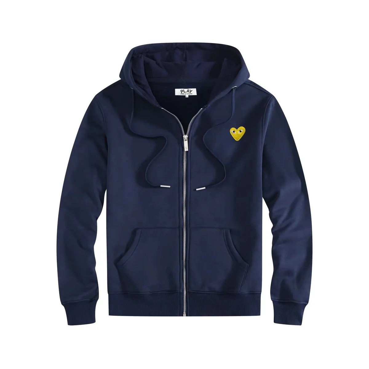 Comme des Garçons Comme des Garçons Hoodie Navy Heart Zip-Up Navy - 1