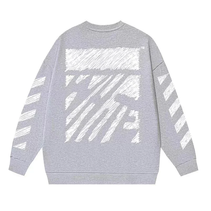 Off-White Off-White OW100 Grey Sketch Print Sweatshirt Grey - 1