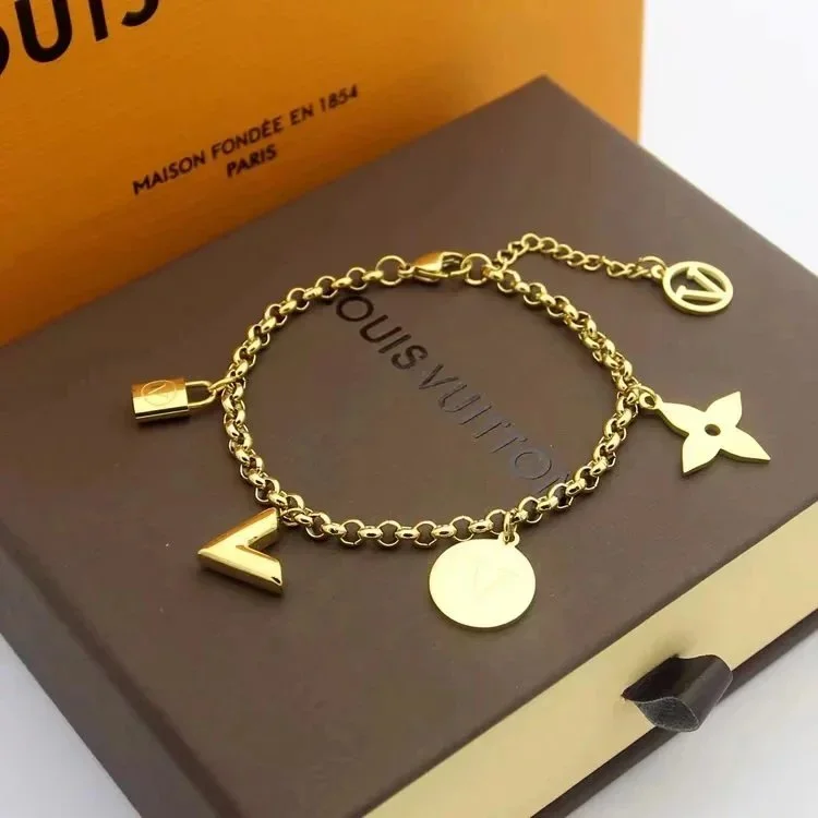 Louis Vuitton Louis Vuitton Tabi Gold Charm Bracelet Gold - 1
