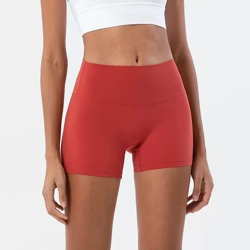 Other Cayenne Red High-Waisted Biker Shorts Red - 1