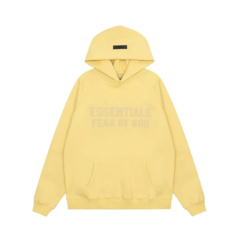 Fear of God Fear of God Essentials Yellow Hoodie Yellow - 1