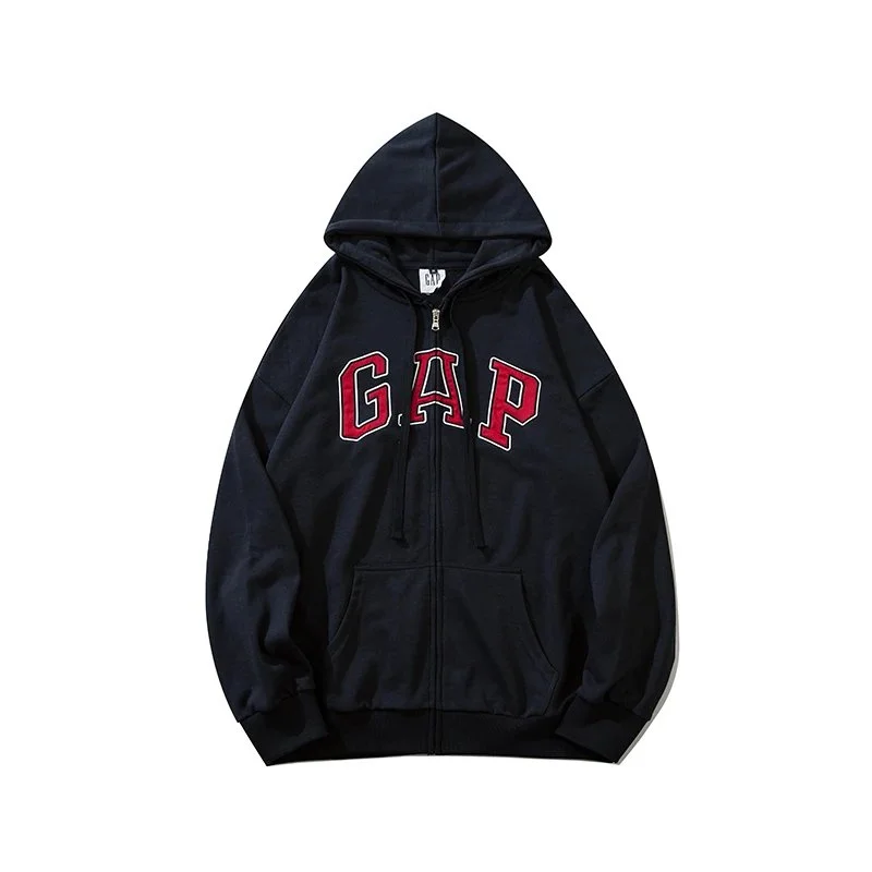 GAP GAP Letter Logo Hoodie Navy Red Navy - 1