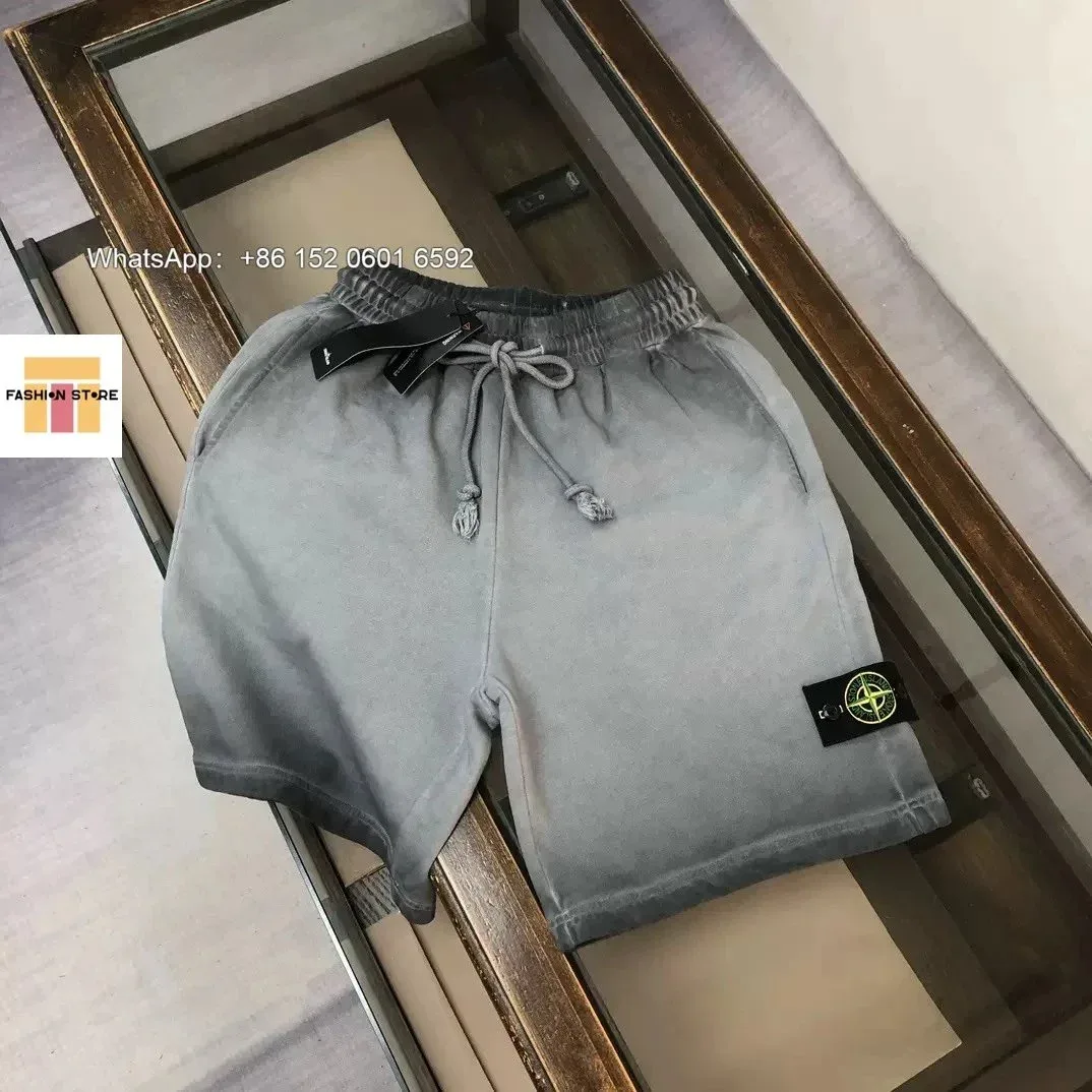 Stone Island Stone Island Washed Grey Shorts Grey