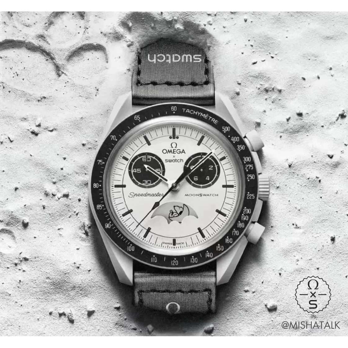 Omega Omega Speedmaster MoonSwatch深灰色腕表 Grey - 1