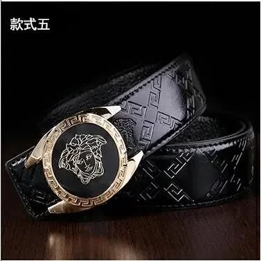 Versace Versace Medusa Black Leather Belt Black - 1