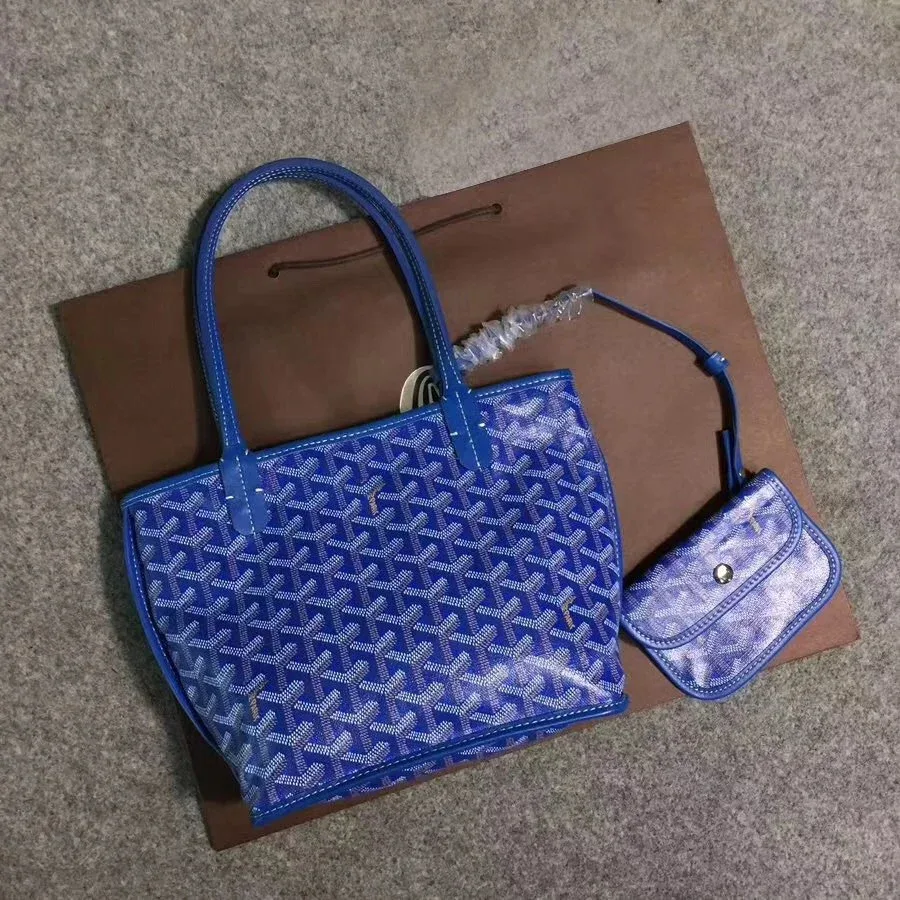 Goyard Goyard Monogram Blue Tote Bag Set Blue