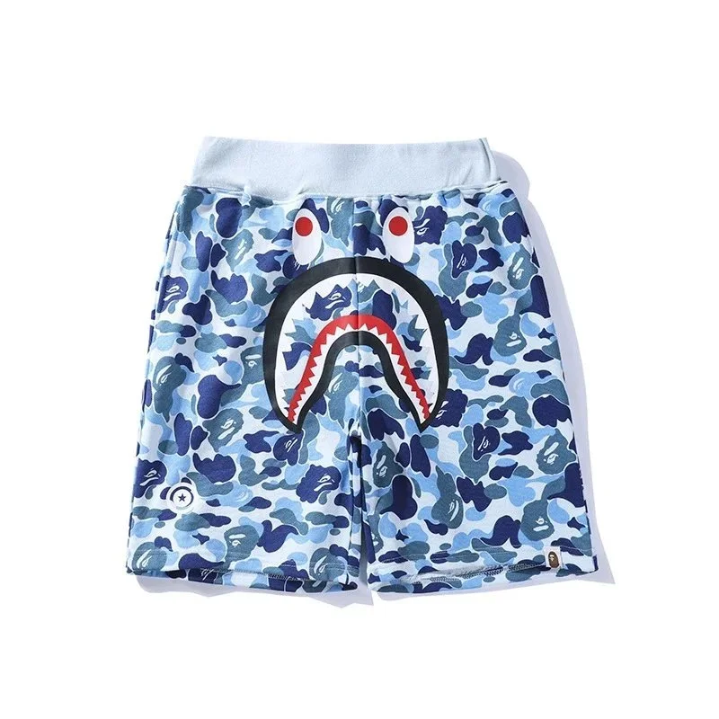 A Bathing Ape A Bathing Ape ABC Camo BAPE STA Shorts Blue - 1