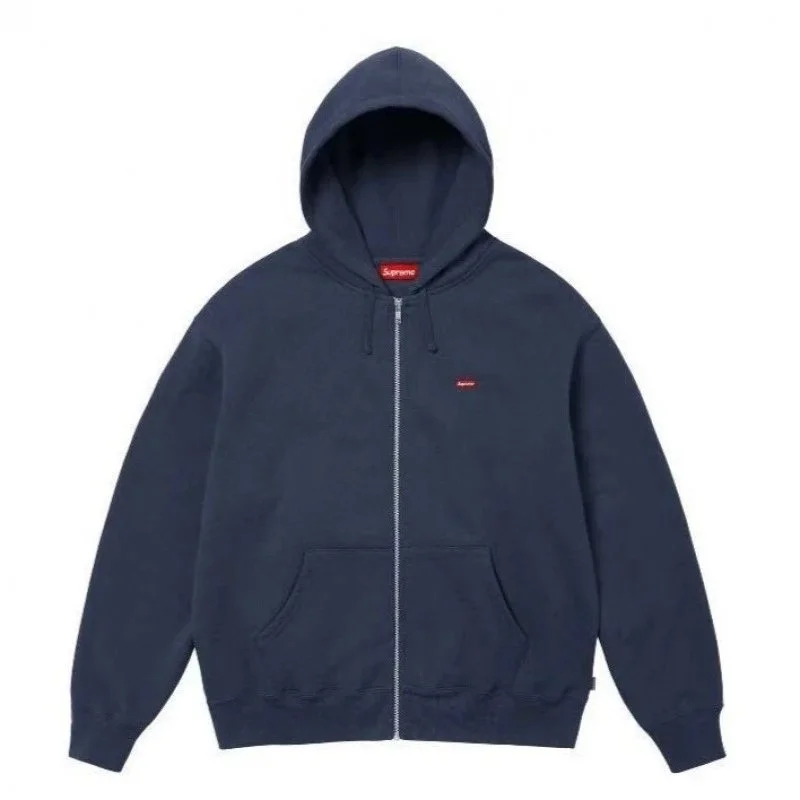 Supreme Supreme Zip-Up Hoodie Navy Blue Navy - 1