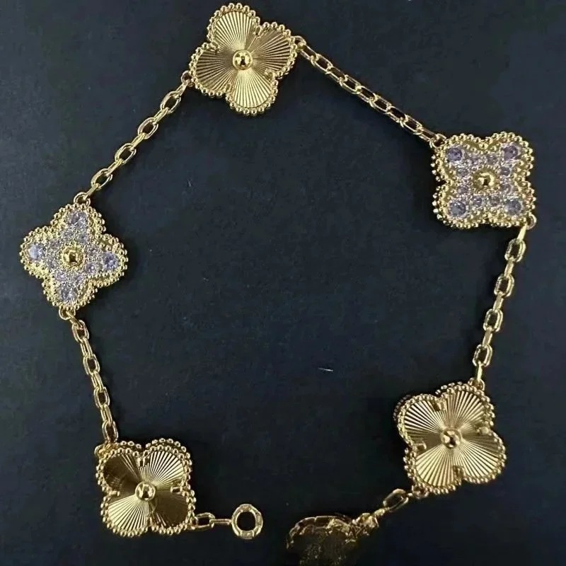 Van Cleef & Arpels Van Cleef & Arpels Alhambra BB-30 Yellow Gold Rose Gold Bracelet Gold