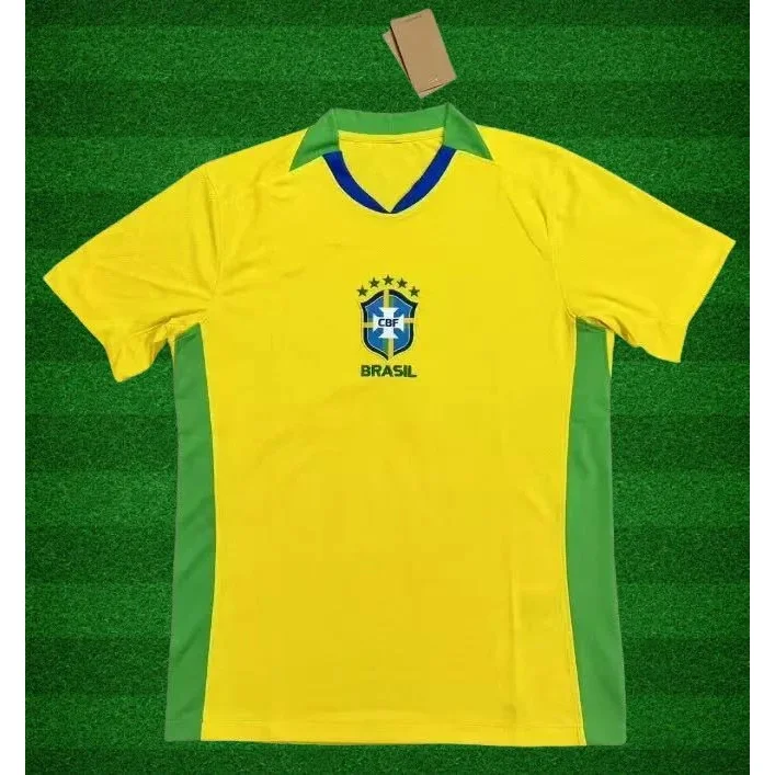 Other Brazil Home Jersey 25-26 Football Shirt Yellow - 1
