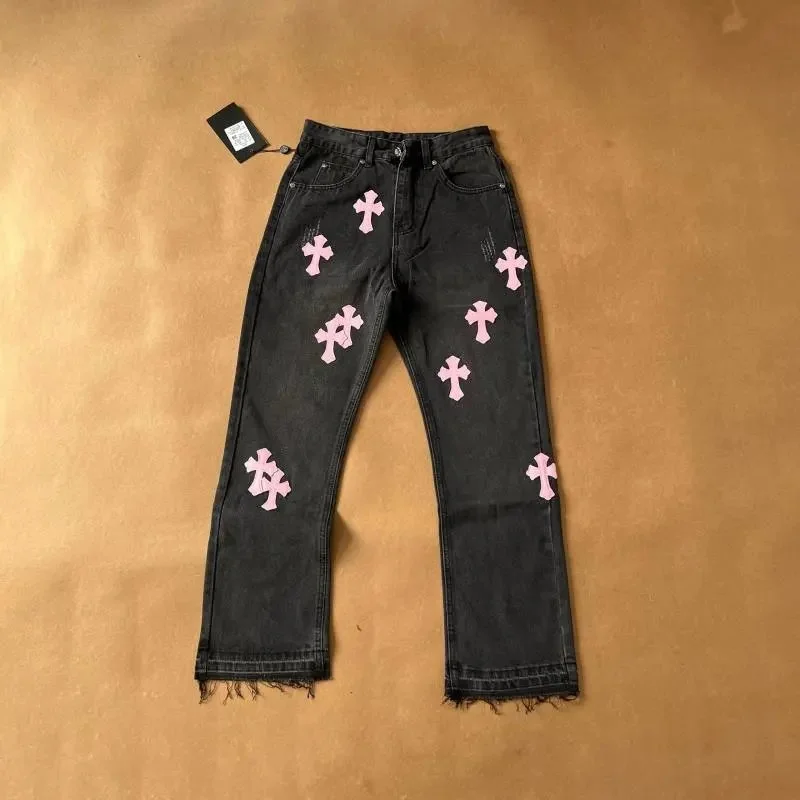 Chrome Hearts Chrome Hearts CH Cross Black/Pink Cross Jeans Black