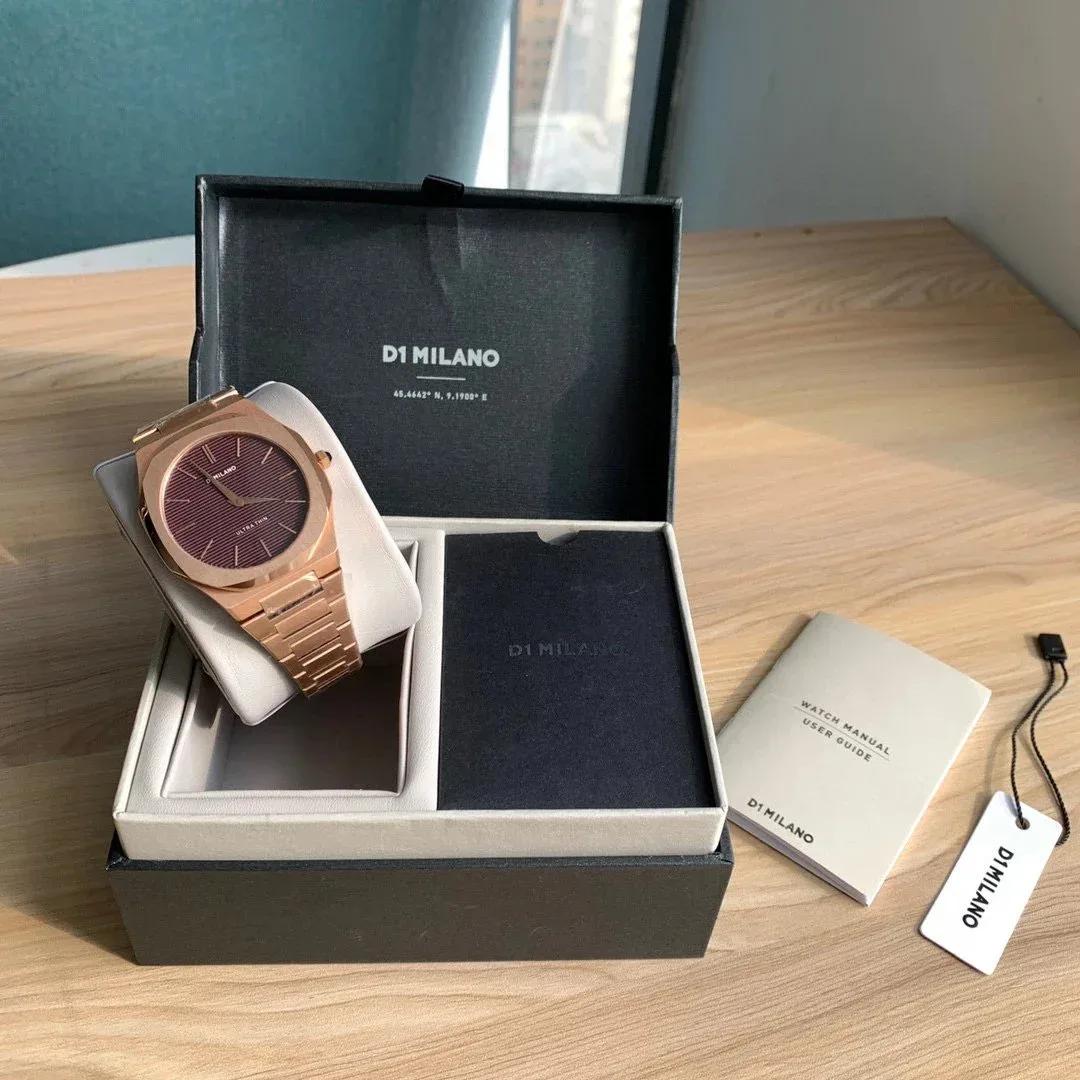 D1 Milano D1 MILANO Rose Gold Ultra Thin Watch Gold - 1