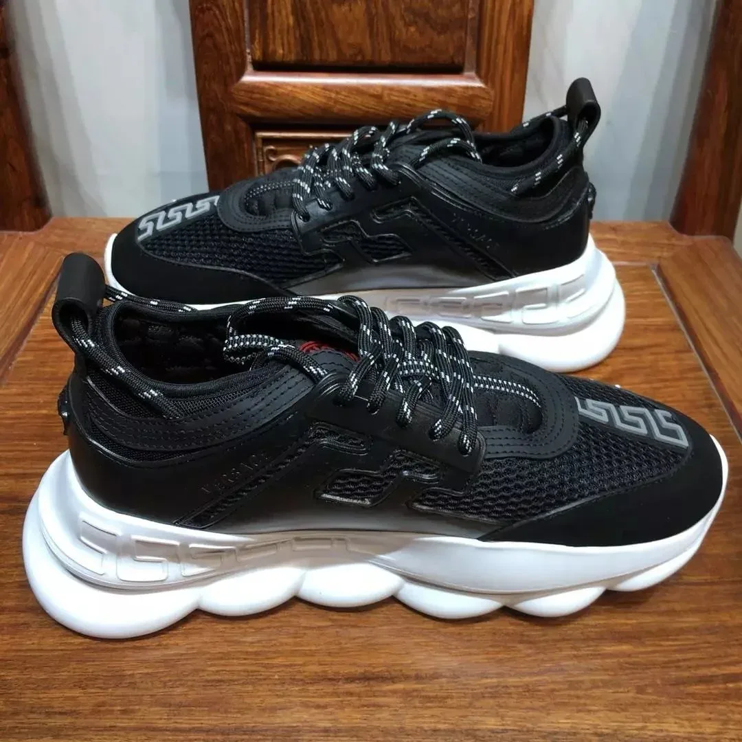 Versace Versace Black/White Chunky Sole Sneakers Black