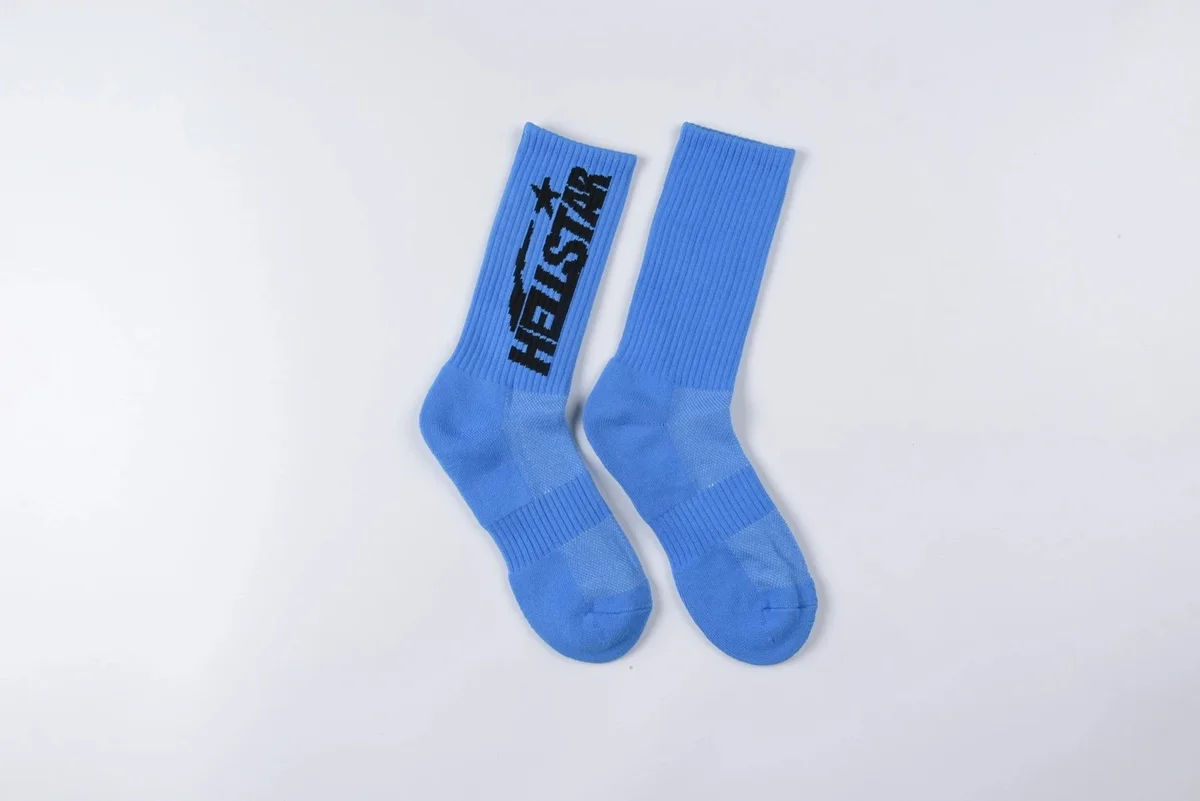 Other Sky Blue Hollstar Logo Crew Socks Blue - 1