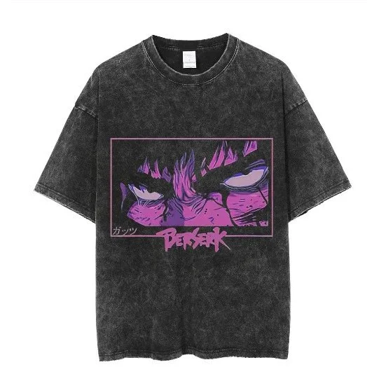 Other Berserk Vintage Wash T-Shirt in Retro A Grey - 1