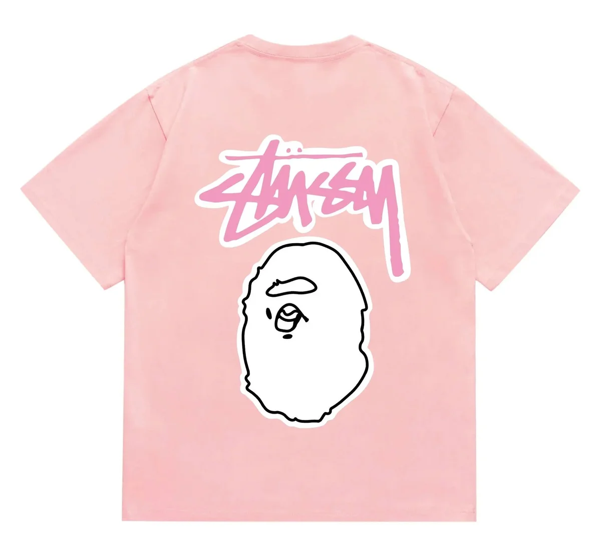 A Bathing Ape A Bathing Ape BAPE STA Pink T-Shirt Pink - 1