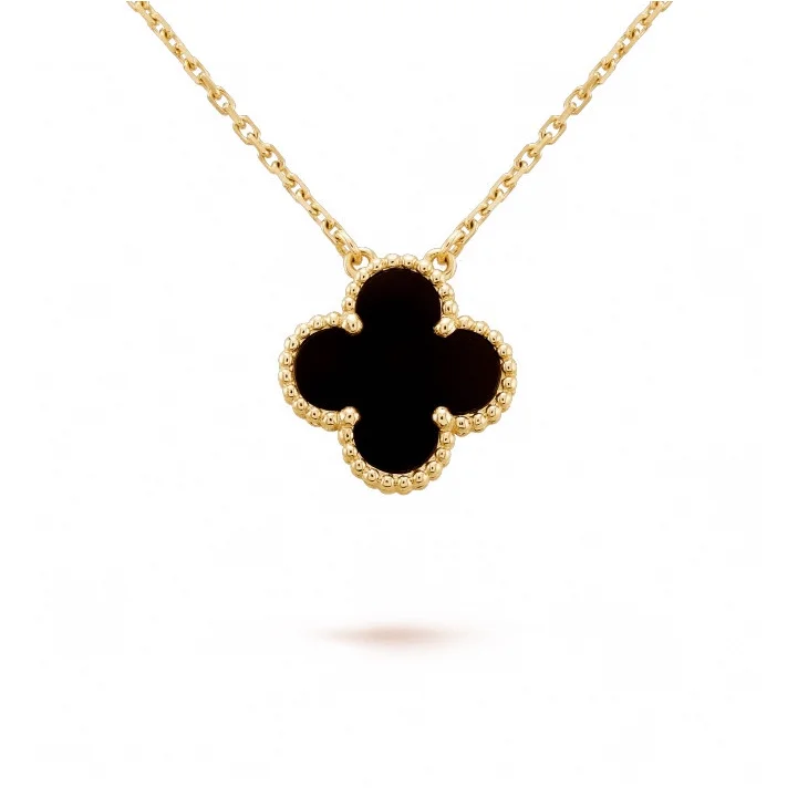 Van Cleef & Arpels Van Cleef & Arpels Alhambra Black Gold Necklace Black - 1