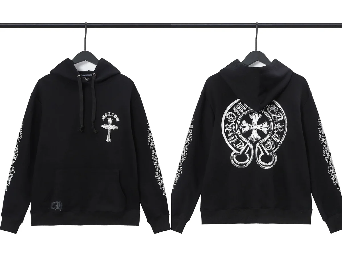 Chrome Hearts Chrome Hearts CH Cross Black Hoodie Black - 1