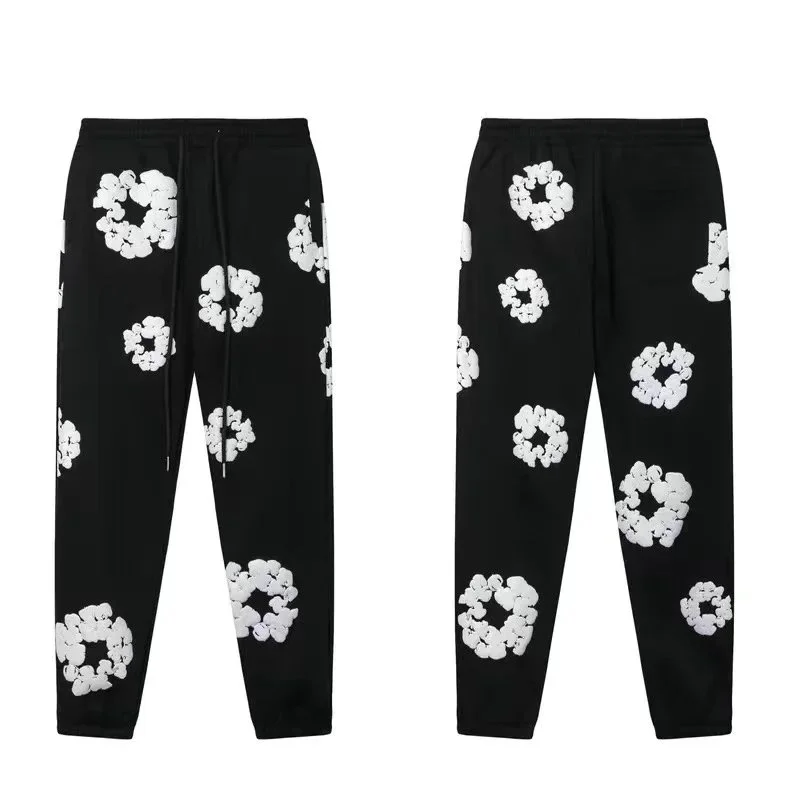 Other Black/White Cloud Print Joggers Black - 1
