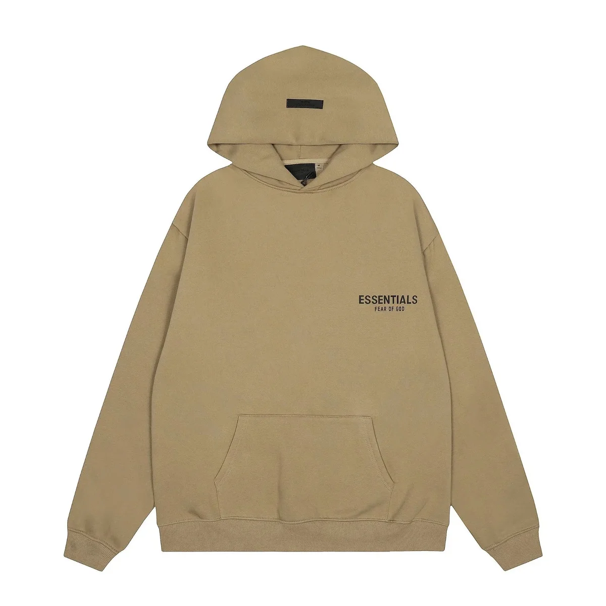 Fear of God Fear of God Essentials Hoodie Camel Solid Sweatshirt Beige
