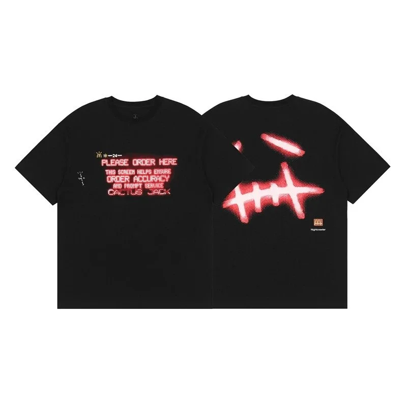 Travis Scott Cactus Jack Black T-Shirt Black
