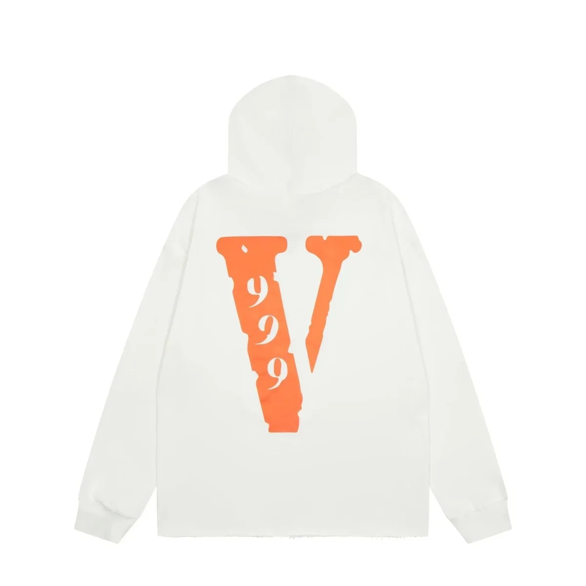 VLONE VLONE VL-06 White Hoodie with Orange V Logo White - 1