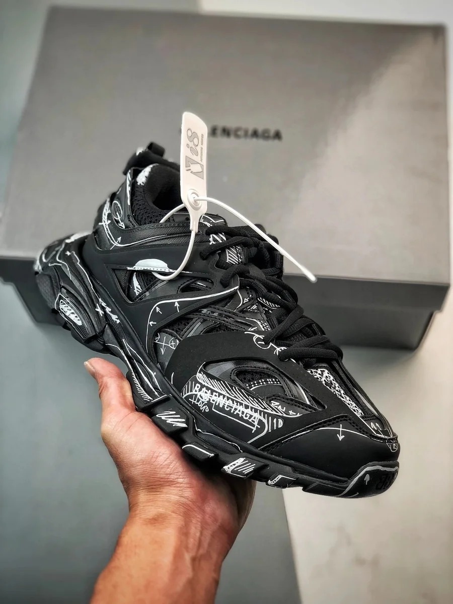 Balenciaga Balenciaga Track.3.0 Triple Black Sneakers Black - 1
