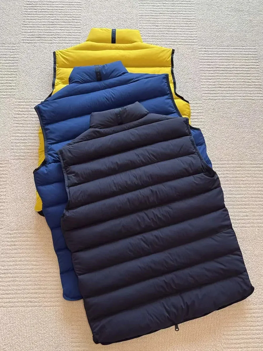 Maison Mihara Yasuhiro Maison Mihara Yasuhiro MMY Blakey Puffer Vest Navy/Yellow Navy - 1