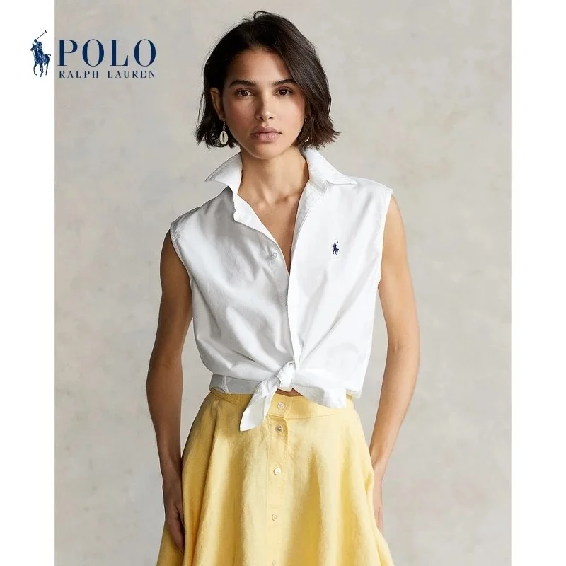 Polo Ralph Lauren Polo Ralph Lauren White Sleeveless Button-Up Shirt White - 1