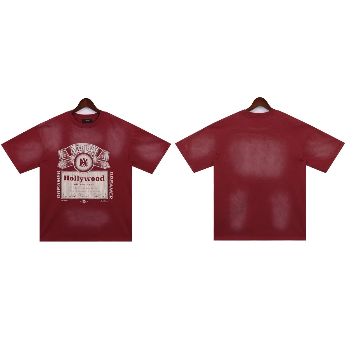 Amiri Amiri Hollywood Arts Craft Red T-Shirt Red - 1