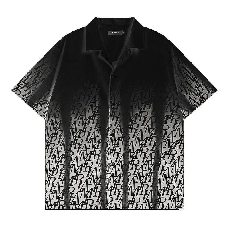 Amiri AMIRI AMIRI Black/White Gradient Logo Shirt Black - 1