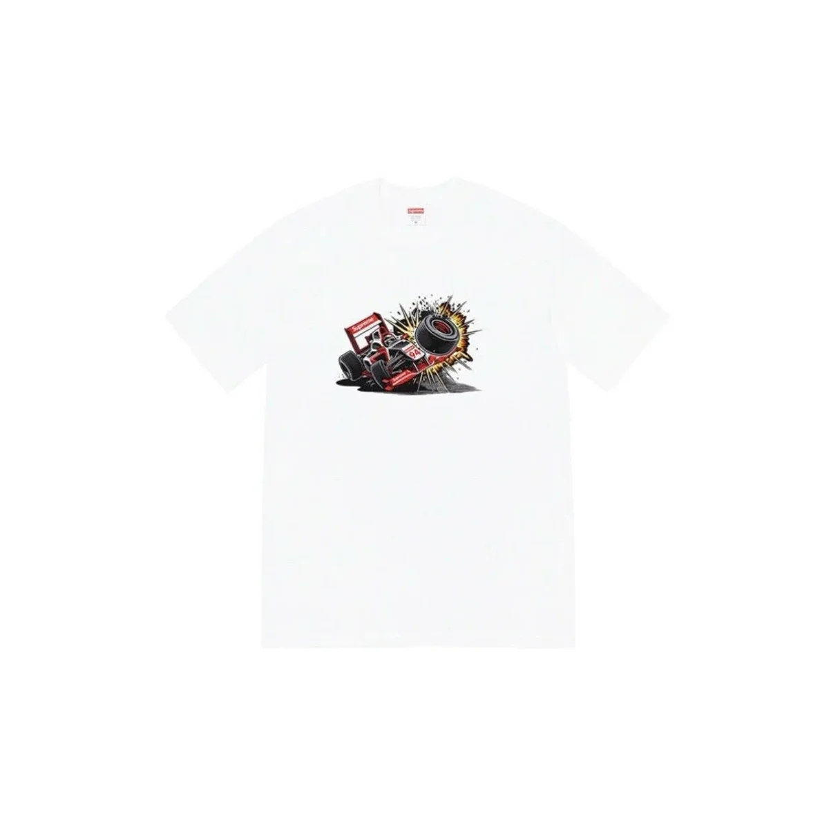 Supreme Supreme Race Car T-Shirt White White - 1