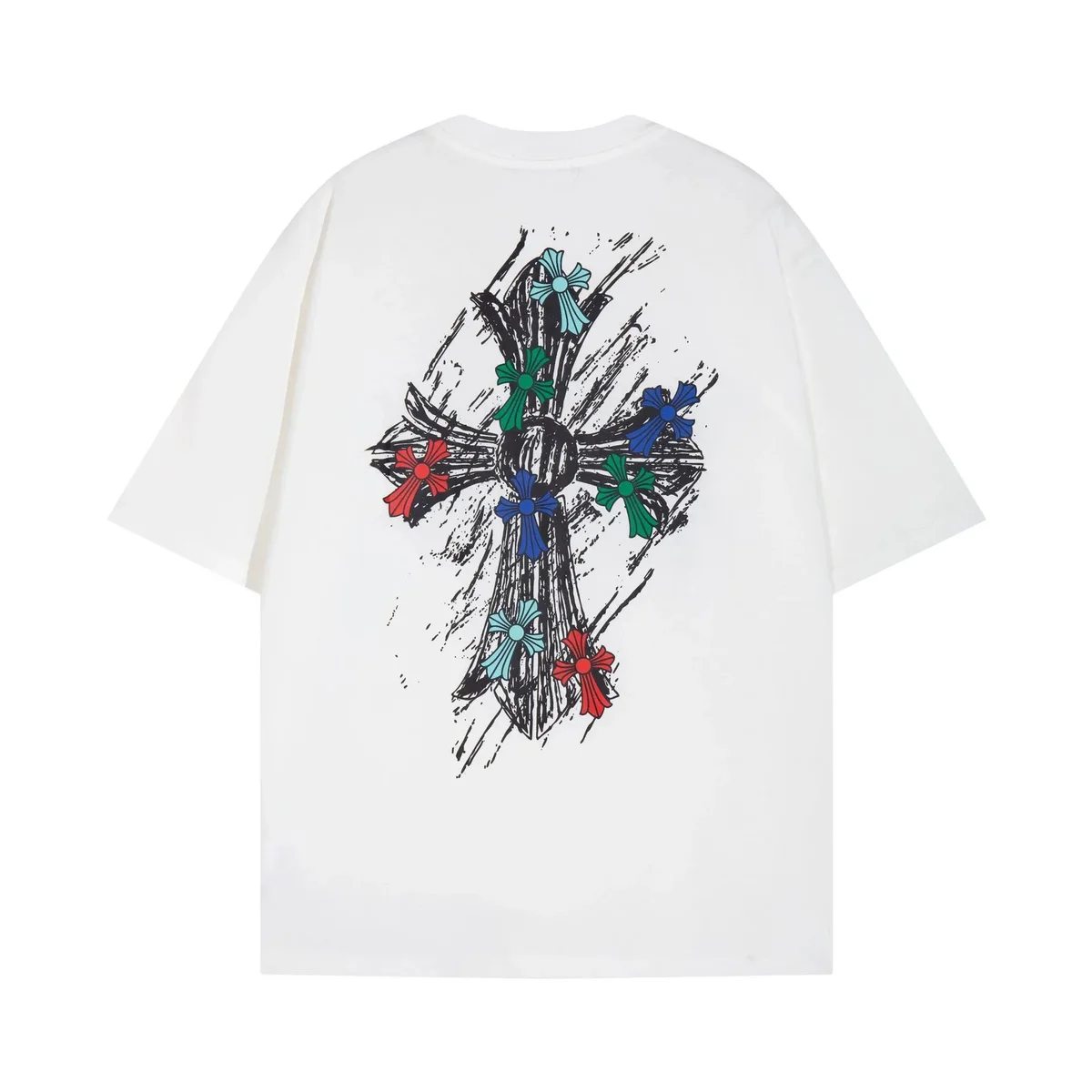 Chrome Hearts Chrome Hearts Cross Print White T-Shirt White - 1