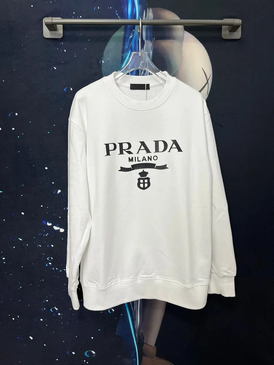 Prada Prada Classic Logo White Sweatshirt White