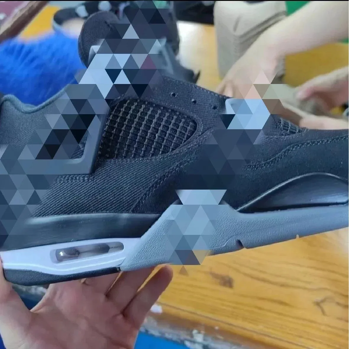 Nike Nike Air Jordan 4 Black Sail Sneakers Black - 1