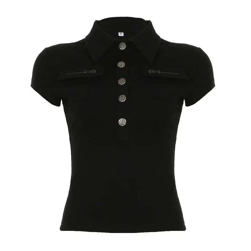 Other Black Military-Inspired Polo Shirt Black - 1