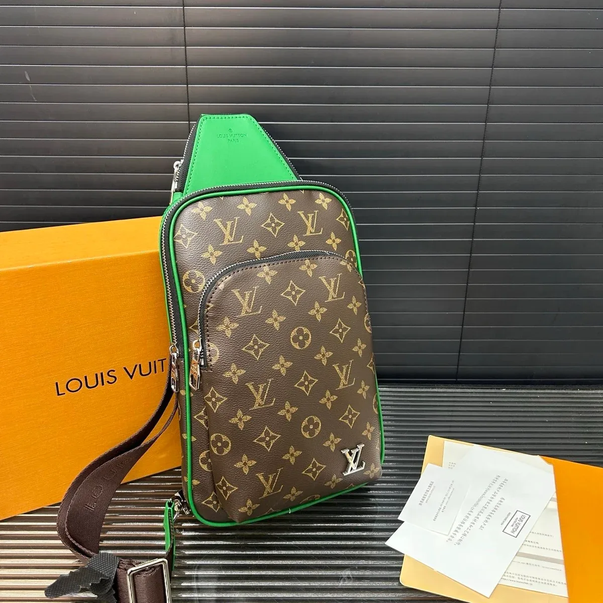 Louis Vuitton Louis Vuitton Monogram Brown/Green Crossbody Bag Brown