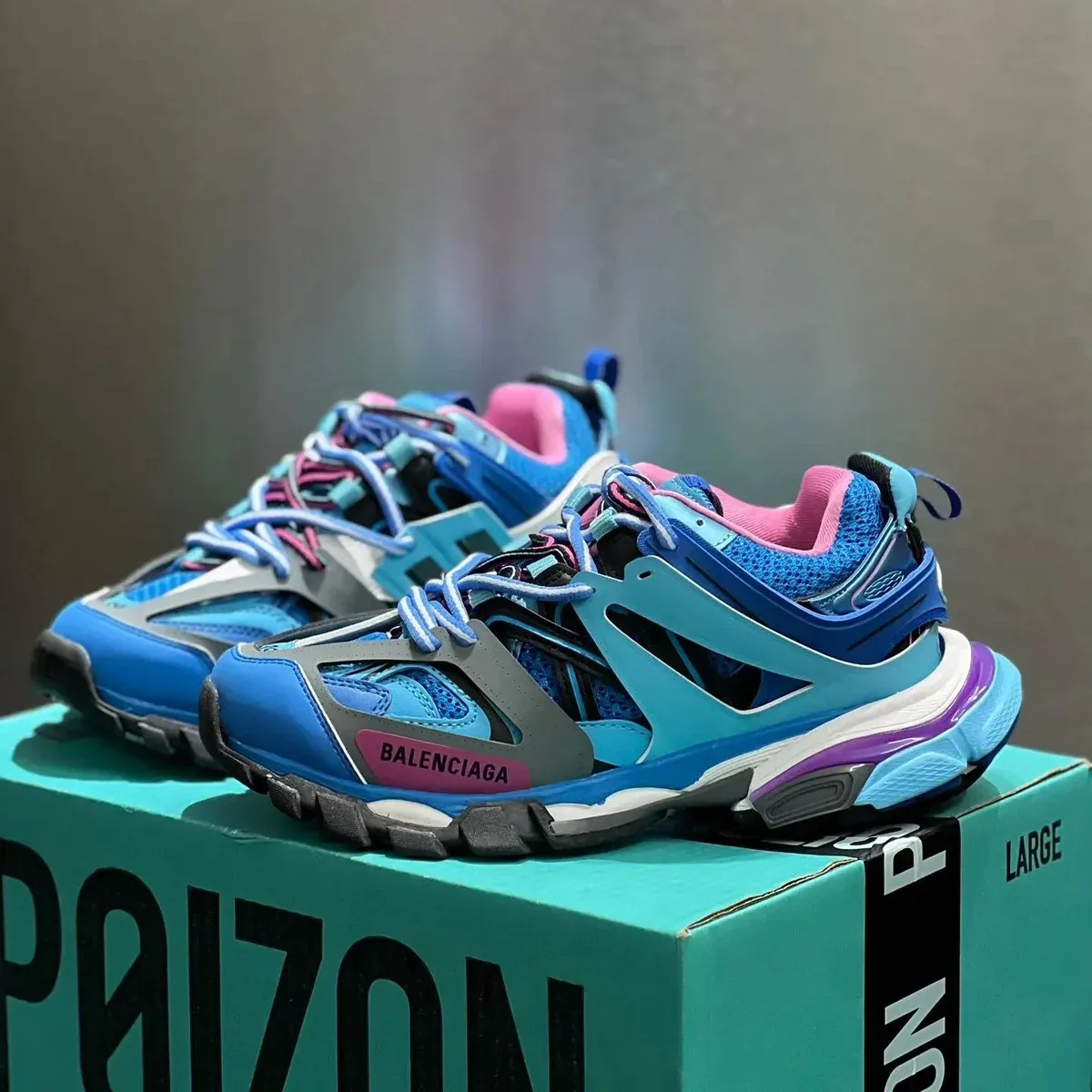 Balenciaga Balenciaga Track Triple S Blue/Pink Sneakers Blue - 1