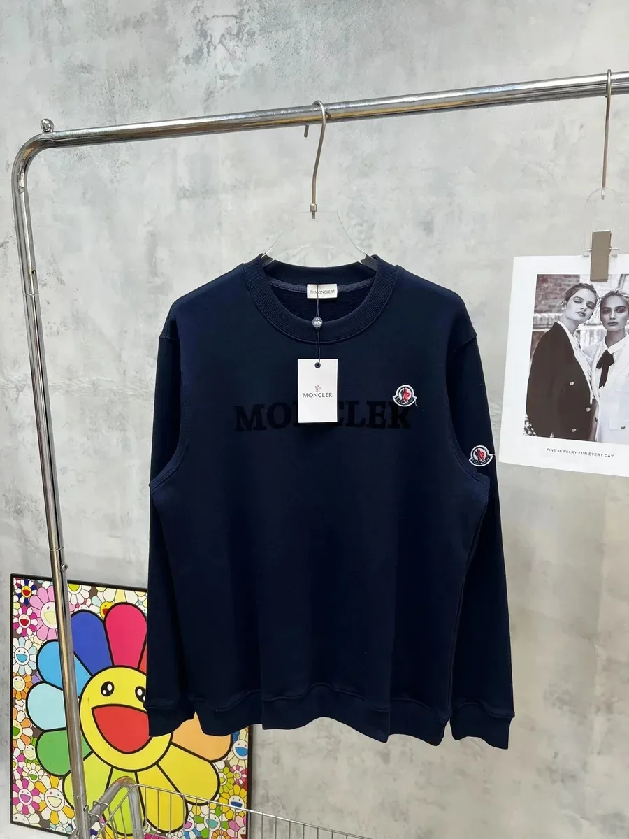 Moncler Moncler Navy Logo Sweatshirt Navy