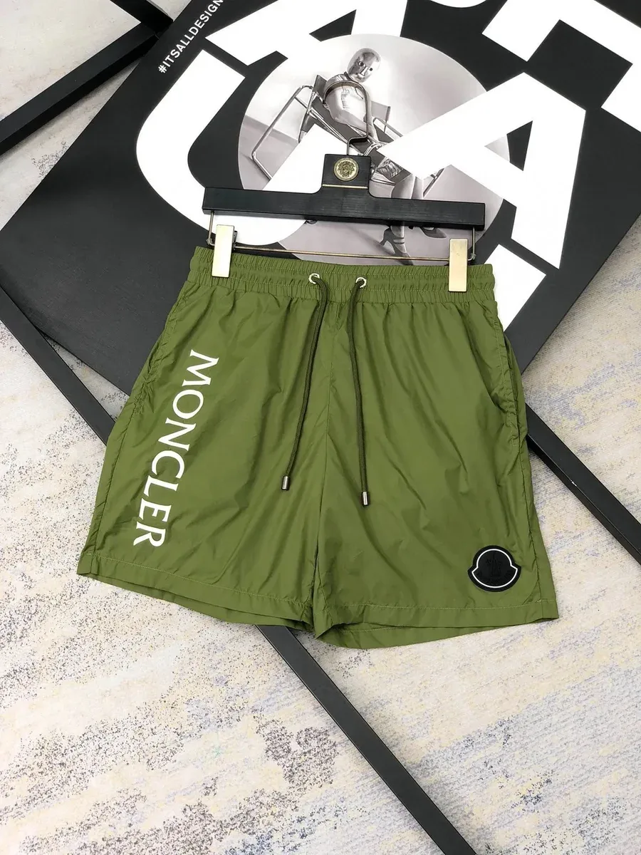 Moncler Moncler Military Green Logo Shorts Green